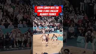 Steph Currys GameWinning 3Point Dagger vs France  Final Seconds Highlight football shorts [upl. by Arsi538]