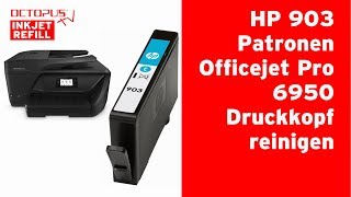 HP 903 Tintenpatronen  Druckkopf reinigen OfficeJet 6950 [upl. by Affer]