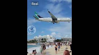 WestJet Boeing 737 800 aterriza en Princess Juliana International Airport [upl. by Sivatco]