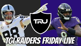 TGI RAIDERS FRIDAY LIVE  WEEK 2 PREVIEW [upl. by Lipps]