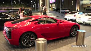 Lexus LFA  first one on Dubais road  Bugatti Veyron Pegaso  Ferrari F12 Berlinetta [upl. by Scholem702]