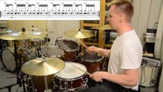 Spin Doctors  Two Princes  Aaron Comess Drum lesson by Kai Jokiaho [upl. by Pratt]