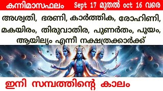 2024 ലെ കന്നിമാസഫലം മേടം ഇടവം മിഥുനം കര്‍ക്കിടകം രാശിക്കാരുടെjyothisham astrolgymalayalam [upl. by Ynogoham]