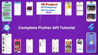 Flutter API Tutorial for Beginners  Flutter API Integration With Real Project 🔥 [upl. by Ahsinad]