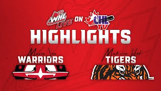 Moose Jaw Warriors at Medicine Hat Tigers 119  WHL Highlights 202425 [upl. by Tali681]