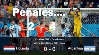 Holanda vs argentina Penales Estadisticas Goles Holland vs Argentina Penalty [upl. by Halyahs529]