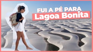 Trekking Lençóis Maranhenses caminhei da Lagoa Azul até a Lagoa Bonita  BARREIRINHAS [upl. by Ainos]