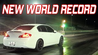 Infiniti G37 Sedan Breaks The 14 Quarter Mile NA Record [upl. by Ahsenav]