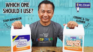 Which one should I use Dr Clean SM3007 Ceramic amp Tile Cleaner or Dr Clean SM3005 Stain Renovator [upl. by Llerrehc]