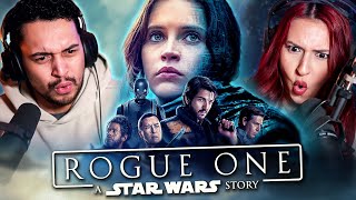 ROGUE ONE A STAR WARS STORY 2016 MOVIE REACTION  BLEW ME AWAY  FIRST TIME WATCHING  REVIEW [upl. by Muhcan389]