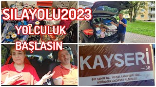 SILAYOLU 2023📢ALMANYAdan🇩🇪 TÜRKİYEYE🇹🇷İKİ ARABAYLASILAYOLU YOLCULUĞU❌️ NELER HAZIRLADIM VLOG [upl. by Niwdog]