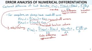 Numerical Methods Lec13 Ch04 Truncation Errors15 Total Numerical Error and Example [upl. by Aicenaj64]