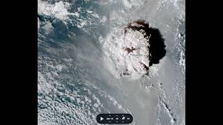 Tonga explosion on Zoom Earth [upl. by Cathrin]