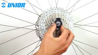 2 in 1 pocket spoke and cassette lockring tool 16694  Product Overview  Unior Bike Tools [upl. by Corbin188]