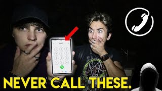 CALLING TERRIFYING PHONE NUMBERS pt 3 STALKER  Colby Brock [upl. by Radmilla]