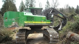 John Deere 2554 forestry excavator [upl. by Arbuckle]