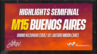 Highlights semifinal M15 Buenos Aires Bruno Kuzuhara vs Lautaro Midón [upl. by Nerol987]