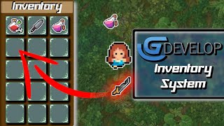 Create your own Inventory System  Full Inventory System Tutorial Using GDevelop 5 [upl. by Esilahs82]