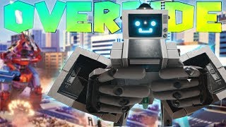 Gigantic Mechanized Robot Battles  Destroying Cities  Override Mech City Brawl Gameplay [upl. by Aserret44]