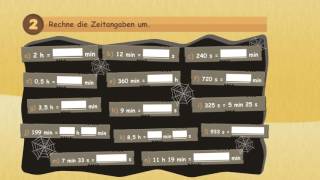 Zeitpunkte und Zeitspannen  d h min s  Tage Stunden Sekunden ★ Mathematik Klasse 3 [upl. by Jelks503]