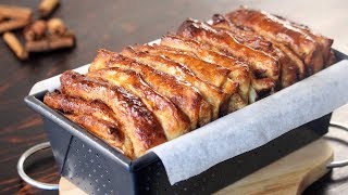 Pull Apart Cinnamon Bread Recipe  How Tasty Channel [upl. by Ahsytal]