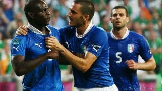 ITALIA  GERMANIA 21  EUROPEO 2012  GOAL E SHOW DI BALOTELLI  TABELLINO [upl. by Skeie]