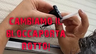 Lavori in camper  cambiamo il bloccaporta rotto [upl. by Hughett]