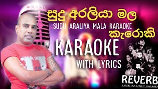 සුදු අරලියා මල කැරොකි sudu araliya mala karaoke with lyrics ajith muthukumarana [upl. by Sinnelg]