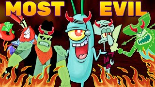 SpongeBob SquarePants Villains Ranked Evil to MOST Evil [upl. by Nnav]