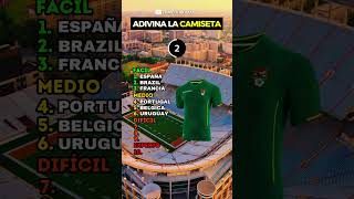 Adivina la Selección por su Camiseta ⭐ footballquiz trivia argentina francia mundial quiz [upl. by Ellerrad]