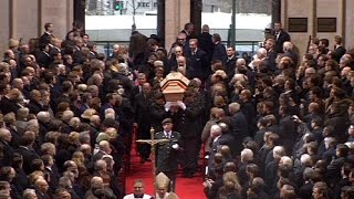 World royalty attends Belgian Queen Fabiolas funeral [upl. by Meesaw]