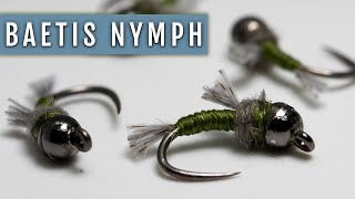 Simple Baetis Nymph  Fly Tying How To [upl. by Aihsoj]