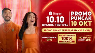 Promo Puncak 10 Oktober Shopee 1010 Brands Festival  Voucher Diskon 100 Setiap Hari [upl. by Lyon972]