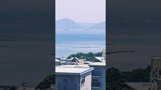 コンテナ船 2隻 入出航中 1230pm 右端宮島 瀬戸内 [upl. by Nnitsuj728]