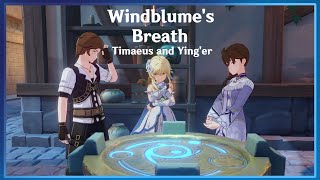 Windblumes Breath quotTimaeus and Yingerquot Japanese dubEnglish sub  Genshin Impact [upl. by Inilahs]