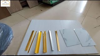 Phụ Kiện NẸP CHỈ CẦN THIẾT Phục Vụ Thi Công Nhựa Ốp Tường Vân Đá PVC [upl. by Corella]