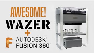 Using a Wazer CNC Desktop Waterjet with Fusion 360 [upl. by Lim]