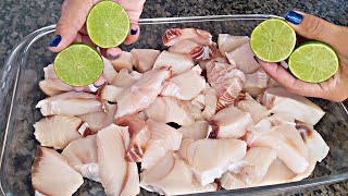 O DONO DO RESTAURANTE ME ENSINOU A PREPARAR PEIXE ASSIM  receitas fáceis e rapidas  peixe assado [upl. by Admana]