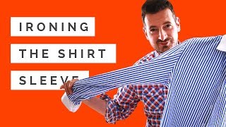 How ☑️ to Iron Shirt Sleeves  👕👚 Shirt Ironing Tutorial 🔝 [upl. by Enohpets]