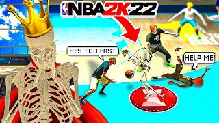 I BECAME THE FIRST SKELETON MASCOT DRIBBLE GOD IN NBA 2K22  BEST DRIBBLE MOVES ON NBA 2K22 [upl. by Aihseken145]