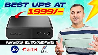 Best Wifi UPSPower Bank for Router  Cuzor Mini Pro Review 🔥 [upl. by Yasmin]