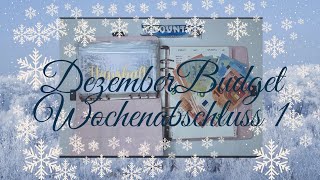 ☃️ Dezember Budget  Wochenabschluss 1 💙  Ausgaben 01121012 [upl. by Eveineg102]