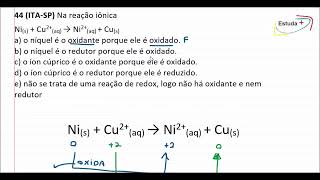 ELETROQUÍMICA Reduz oxida redutor oxidante reação de oxirredução [upl. by Leodora]