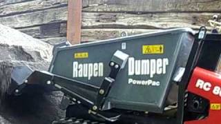 PowerPac RaupenDumper Kettendumper Muldenkipper Minidumper Typ RC800 Kiestransport [upl. by Zile135]