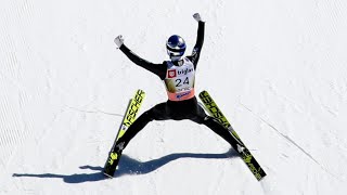 Gregor Schlierenzauer 2535m Fall  WR  Planica 2018 [upl. by Lemart]