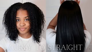 HOW TO SILK PRESSSTRAIGHTEN YOUR NATURAL HAIR AT HOME  PRODUCTSTOOLS BEGINNER FRIENDLY [upl. by Sarazen]