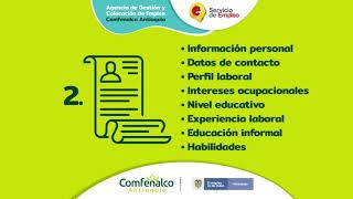 Aprende a registrar tu hoja de vida en nuestra Agencia de Empleo Comfenalco Antioquia [upl. by Rednave470]