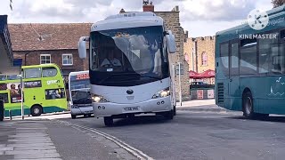 Bus and Coach Spotting at Taunton bus station [upl. by Ellatnahc]