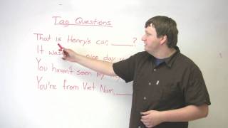 Speaking English  Tag Questions  How to express assumptions or comment on a situation [upl. by Yraek]