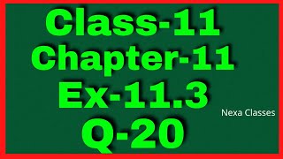 Ex113 Q20 Class 11  Conic Section  NCERT Math [upl. by Osric110]